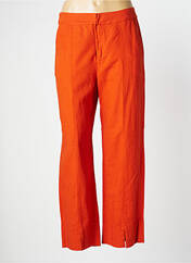 Pantalon droit orange NICE THINGS pour femme seconde vue