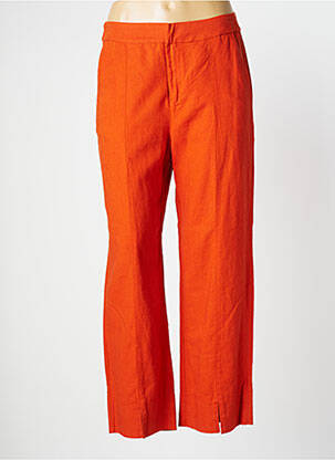 Pantalon droit orange NICE THINGS pour femme