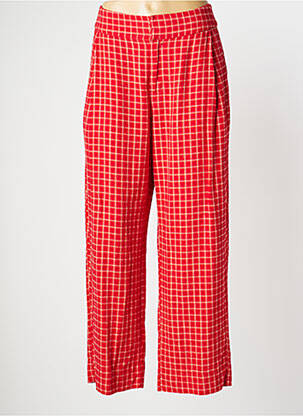 Pantalon droit rouge NICE THINGS pour femme