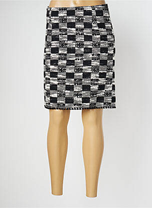 Jupe mi-longue stretch noir CAROLINE BISS femme
