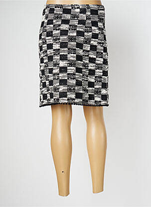 Jupe mi-longue stretch noir CAROLINE BISS femme