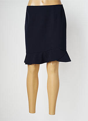 Jupe mi-longue stretch bleu COMMA, femme