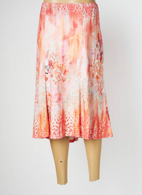 Jupe mi-longue rouge RABE pour femme