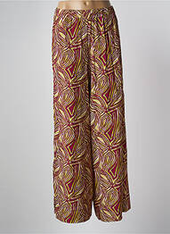 Pantalon large tissage popeline taille normale rouge MÊME ROAD femme