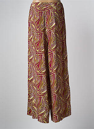 Pantalon large tissage popeline taille normale rouge MÊME ROAD femme