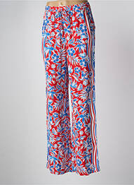 Pantalon droit taille élastique taille normale rouge TOMMY HILFIGER femme