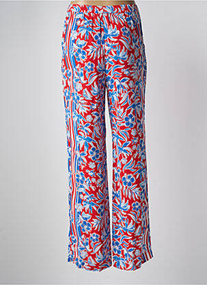 Pantalon droit taille élastique taille normale rouge TOMMY HILFIGER femme