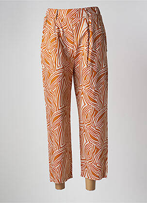 Pantalon 7/8 taille haute taille haute jaune MÊME ROAD femme