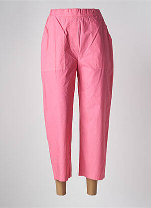 Pantacourt taille haute taille haute rose MÊME ROAD femme