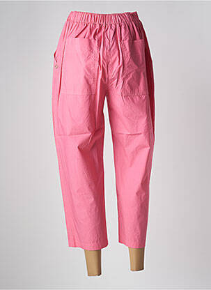 Pantacourt taille haute taille haute rose MÊME ROAD femme