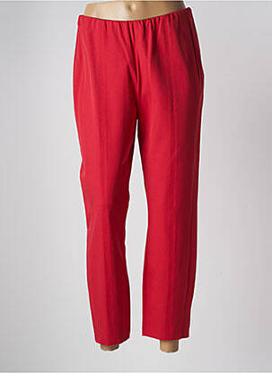 Pantalon 7/8 stretch taille normale rouge TOMMY HILFIGER femme