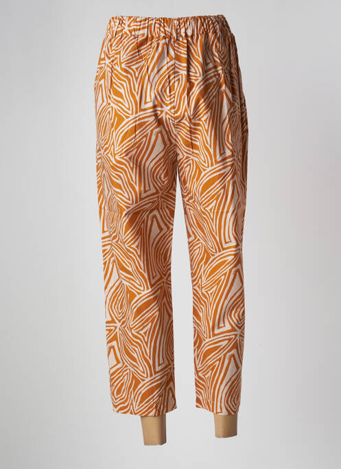 Pantalon 7/8 taille haute taille haute jaune MÊME ROAD femme