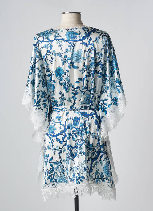 Robe mi-longue bleu MARJOLAINE pour femme