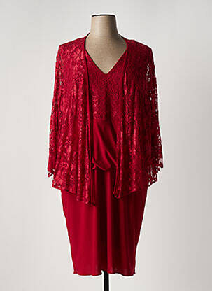 Ensemble robe broderie rouge FASHION NEW YORK femme