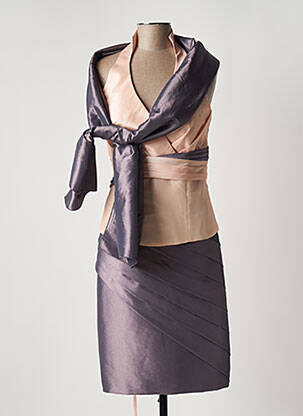 Ensemble jupe coupe cintrée gris CREATIF PARIS femme