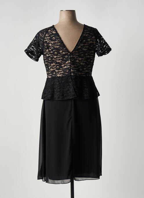 Robe mi-longue noir FASHION NEW YORK femme