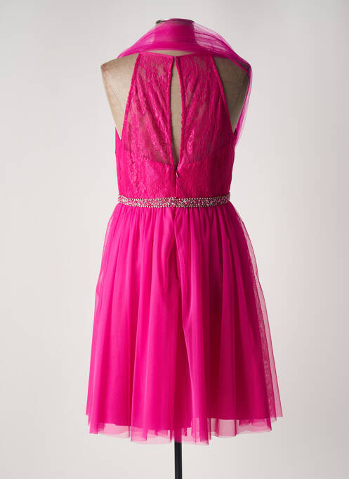 Robe mi-longue rose FASHION NEW YORK pour femme