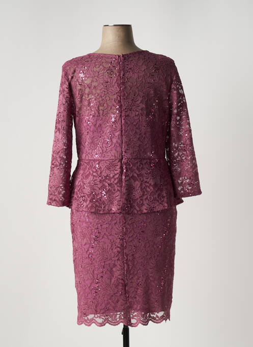 Robe mi-longue rose FASHION NEW YORK pour femme