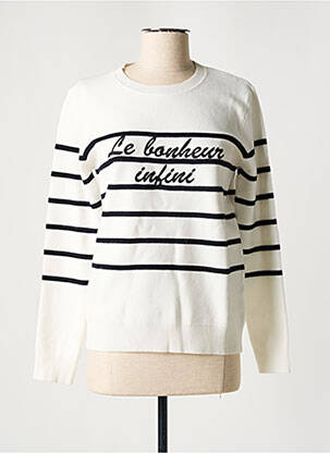 Pull blanc ANDY & LUCY pour femme
