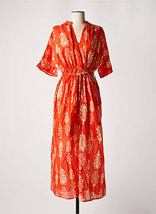 Robe longue orange GRACE & MILA pour femme