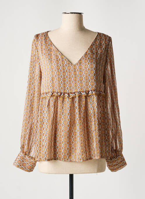 Blouse orange VINTAGE LOVE pour femme
