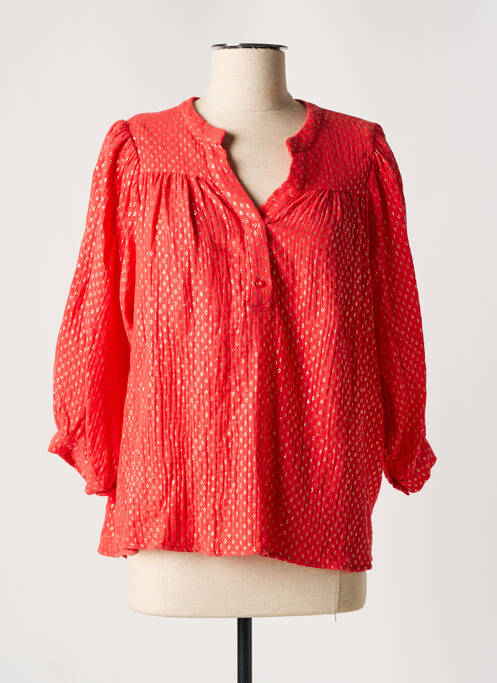 Blouse rouge VINTAGE LOVE pour femme