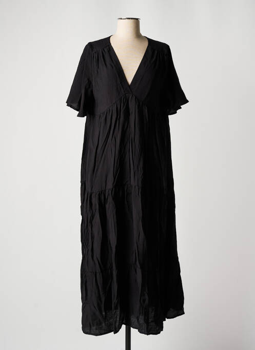 Robe longue noir VINTAGE LOVE pour femme