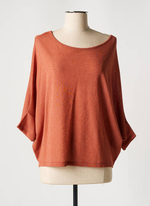 Top orange PAKO LITTO pour femme