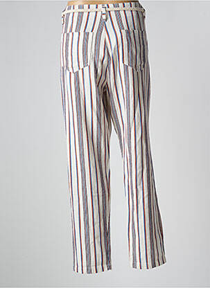 Pantalon droit taille à pinces taille haute beige PAKO LITTO femme