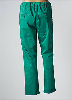 Pantalon chino broderie galons latéraux taille normale vert PAKO LITTO femme