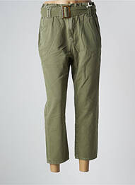 Pantalon 7/8 taille haute taille haute vert NAGEV femme