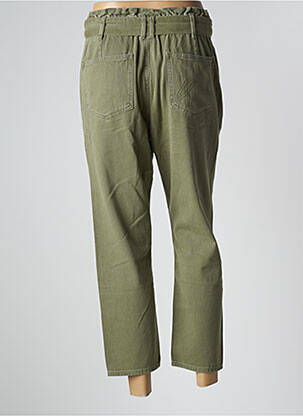 Pantalon 7/8 taille haute taille haute vert NAGEV femme