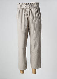 Pantalon 7/8 taille haute taille haute gris NAGEV femme