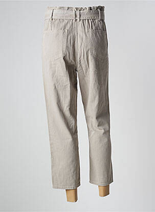 Pantalon 7/8 taille haute taille haute gris NAGEV femme