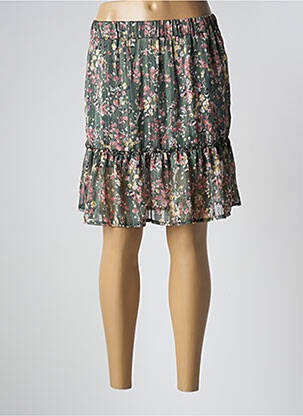 Jupe courte doublure vert LES PETITES FLEURS femme