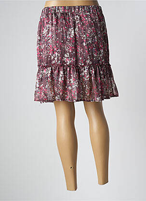 Jupe courte doublure violet LES PETITES FLEURS femme