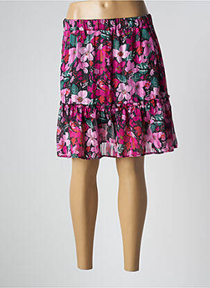 Jupe courte doublure rose LES PETITES FLEURS femme