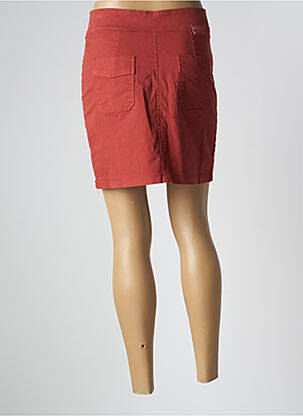 Jupe courte taille à pinces orange PAKO LITTO femme