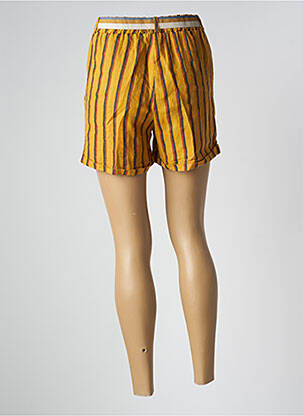 Short coupe droite taille haute orange PAKO LITTO femme