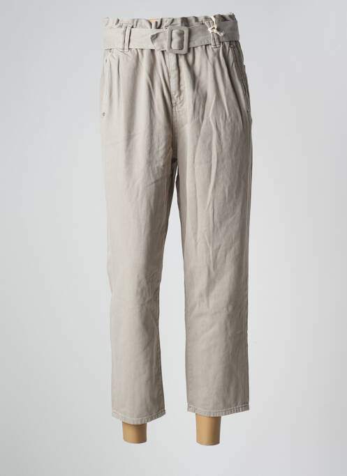 Pantalon 7/8 taille haute taille haute gris NAGEV femme