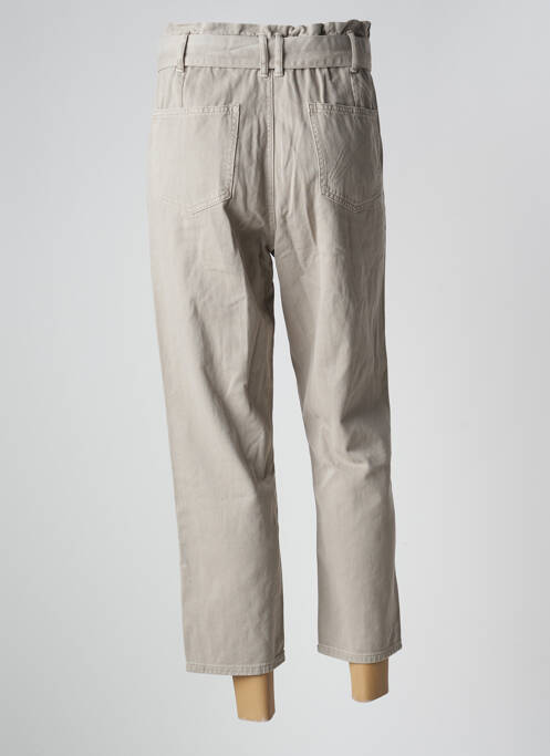 Pantalon 7/8 taille haute taille haute gris NAGEV femme