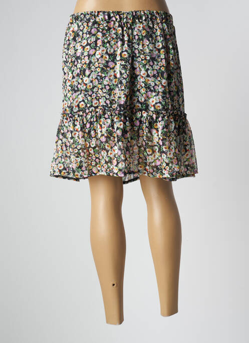 Jupe courte noir LES PETITES FLEURS pour femme