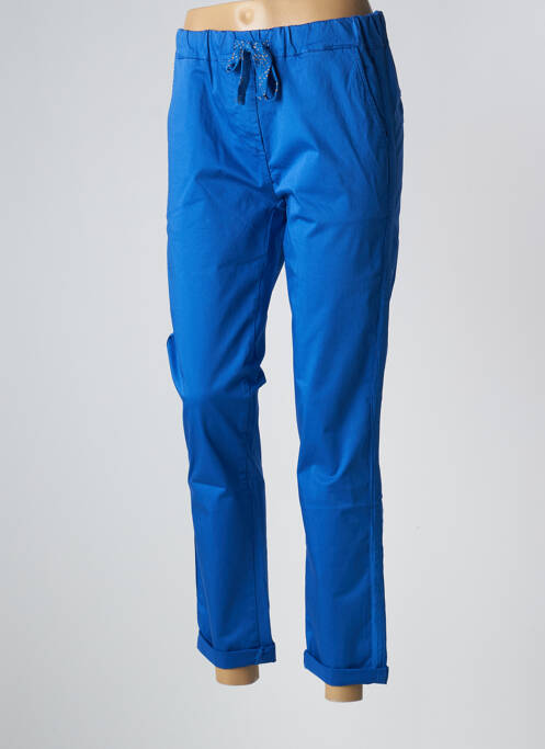 Pantalon chino bleu PAKO LITTO pour femme