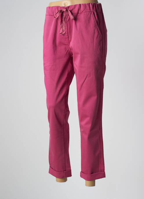 Pantalon chino rose PAKO LITTO pour femme