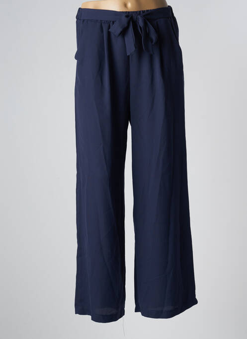 Pantalon large bleu VINTAGE LOVE pour femme