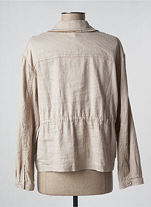 Veste casual poches beige EVA KAYAN femme