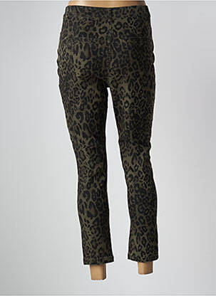 Pantalon 7/8 stretch taille normale vert DAPHNEA femme