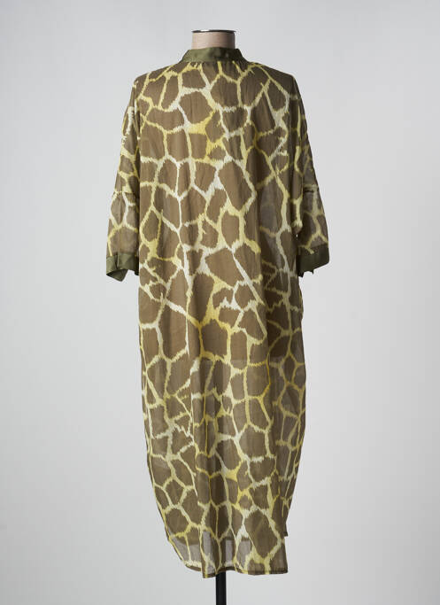 Robe mi-longue vert ELEONORA AMADEI pour femme