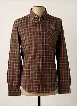 Chemise manches longues manches longues vert DELAHAYE homme