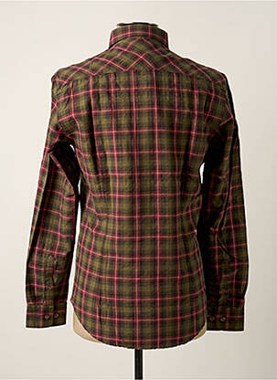 Chemise manches longues poches vert DELAHAYE homme